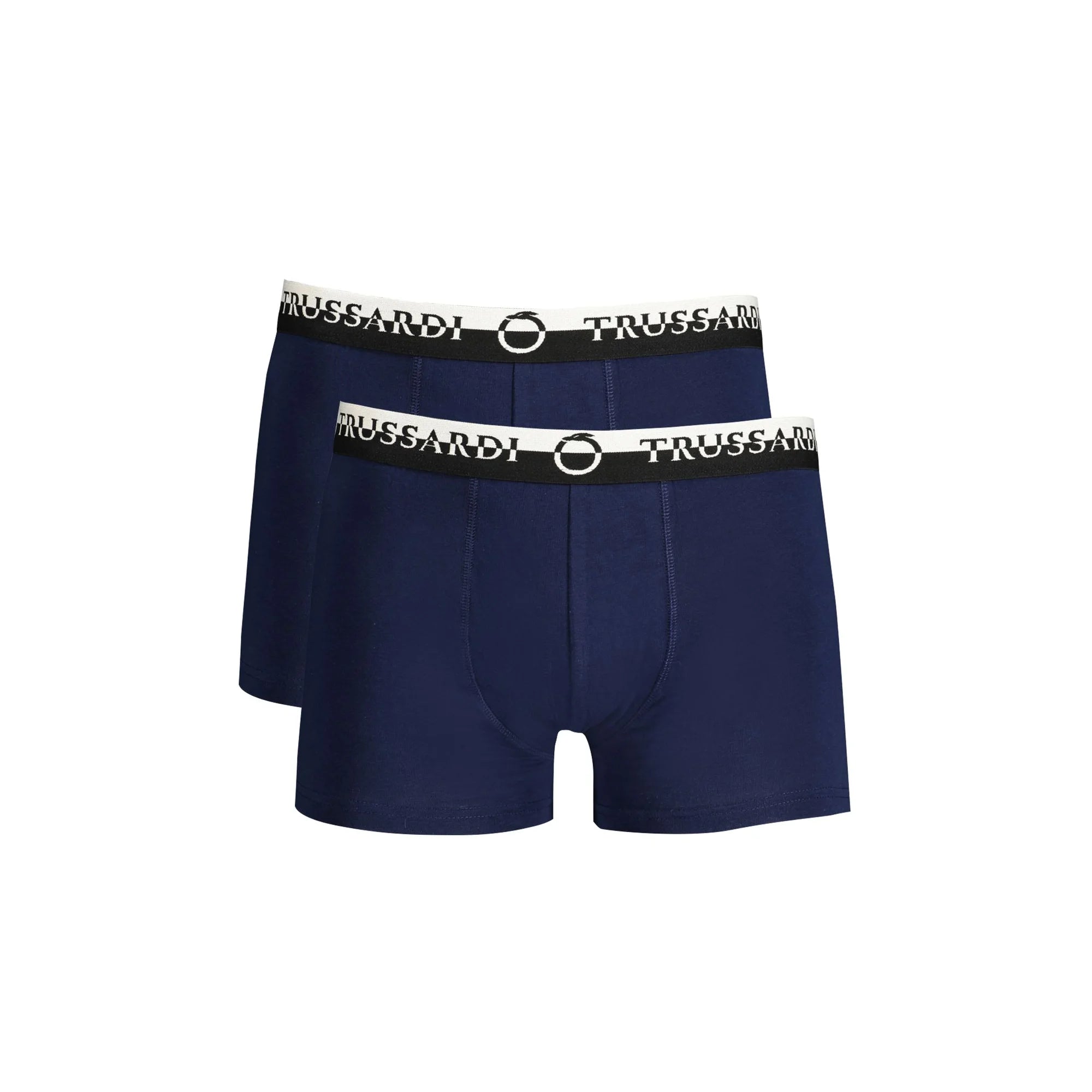 Trussardi Boxer Uomo Blu Stampa Logo Intimo - foto prodotto